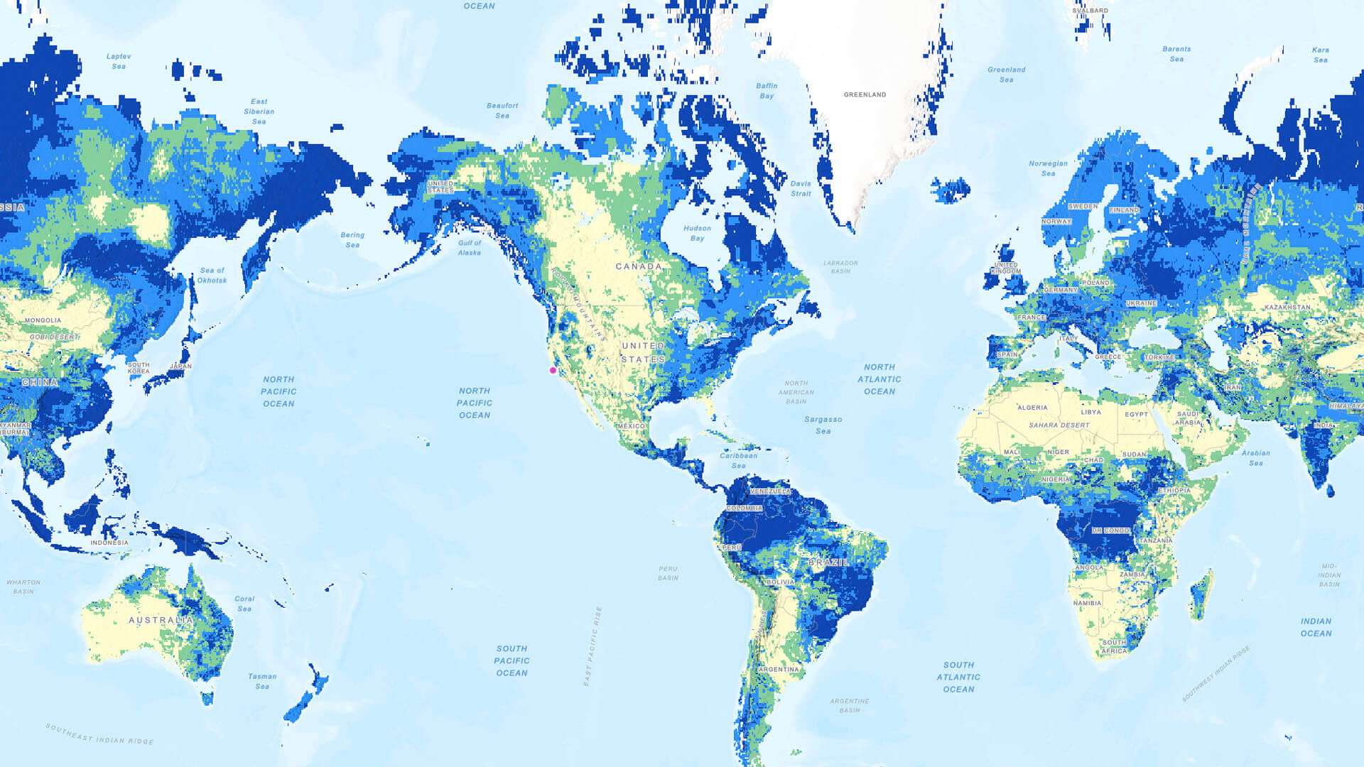2D map of Earth showing soil moisture for December 2022 from NASA’s Global Land Data Assimilation System