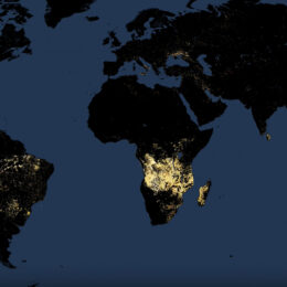 Map showing fires across Earth in October 2023