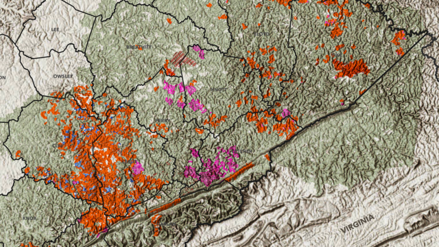 Map of Eastern Kentucky showing elk ranges and hunting regulations