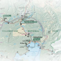 Yellowstone National Park is an iconic destination. Like others in their collection, the National Park Service has mapped it with uncommon skill.