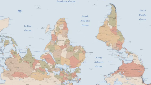 There is no such thing as a right side up map.